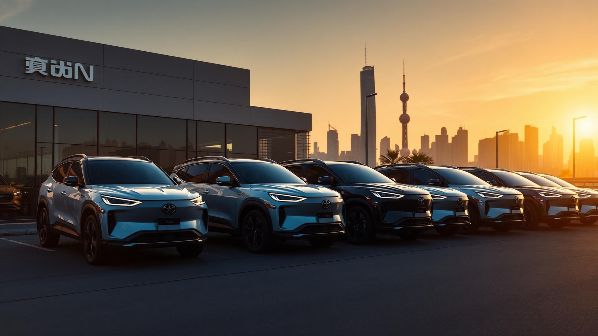 Preowned Chinese cars showroom